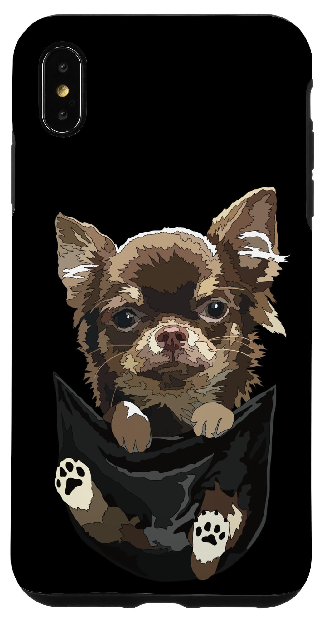 iPhone XS Max Chihuahua In Pocket Chihuahua Puppy Long Haired Dog Lover Case