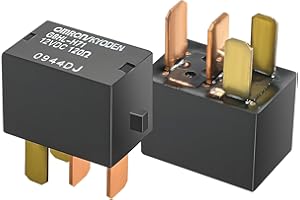 Yourkar 2 PCS Car AC Relay, G8HL-H71-12VDC 4 Pins AC and Starter Relays, Multiple Power Relay Assembly Starter Relays for Driving Lights/Air Conditioning/Fans, Car Accessories