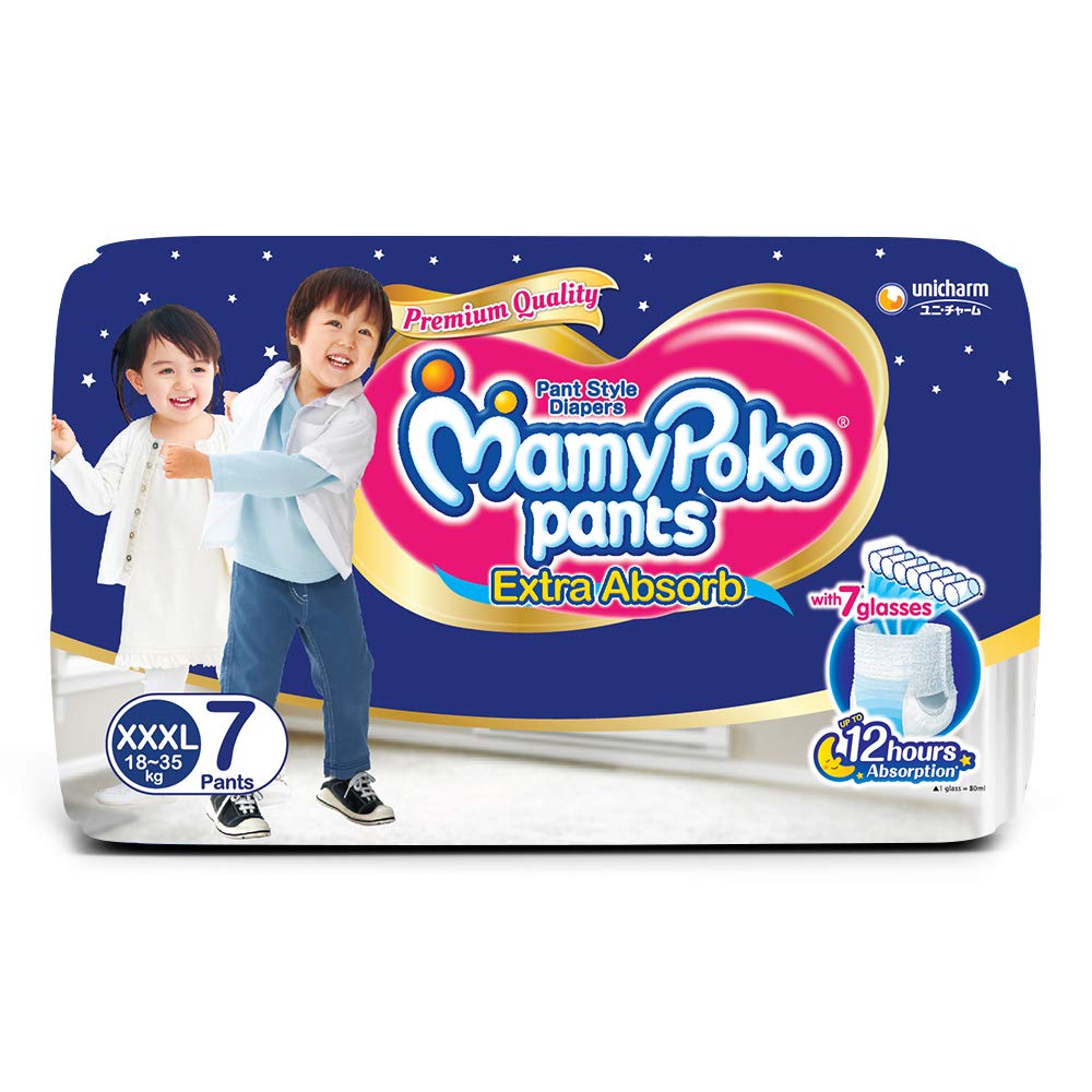 Mamypoko Pants Extra Absorb Baby Diapers Xxxl 18 35 Kg Pack Of 7 Buy Online In Singapore At Desertcart 64745772