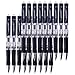Sunacme 18-Piece 0.5mm Tip Retractable Black Gel Ink Roller Ball Pens, Fine Point - Comfort Grip, Smooth Writing