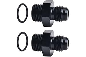 EVIL ENERGY 6AN Male Flare to M16 x 1.5mm Male Metric Fitting Adapter Aluminium Alloy 2PCS