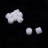 Othmro 11 Teeth Plastic Motor Gear 112A for Car Robot DIY RC Toys view 2