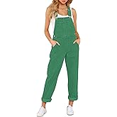 GRAPENT Overalls for Women Loose Fit Jean Denim Bib Jumpsuit Stretch Overall Pants