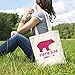 Pink Mama Bear Canvas Tote Bag