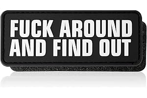 XMJY FAFO PVC Patch - 1 Pc Fuck Around and Find Out Patch, Funny Tactical Morale Hook and Loop Patch for Backpacks, Dog Harnesses, Army Vests, Hats, Helmets