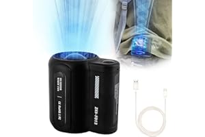 ONRSV Portable Waist Fan, Cool Clip Fan Under Shirt Fan, Portable Waist Clip Fan, Handheld Mini Cooling Fan, Powerful Personal Portable Fan, Wearable Personal Outdoor fan for Outdoor Activities (Black)