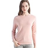 Chanyarn Women's 100% Pure Cashmere Sweater 2025 Fall Winter Crew Neck Long Sleeve Warm Soft Knitted Pullover