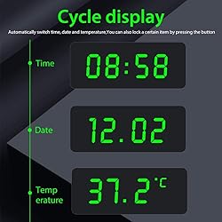 Novinex Car Clock Digital Solar Powered Car