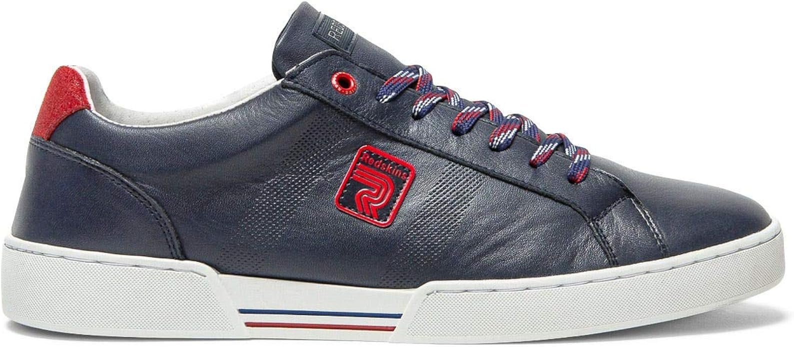Redskins Men's Daily Sneaker, Navy Red, US5 Fashion Sneakers