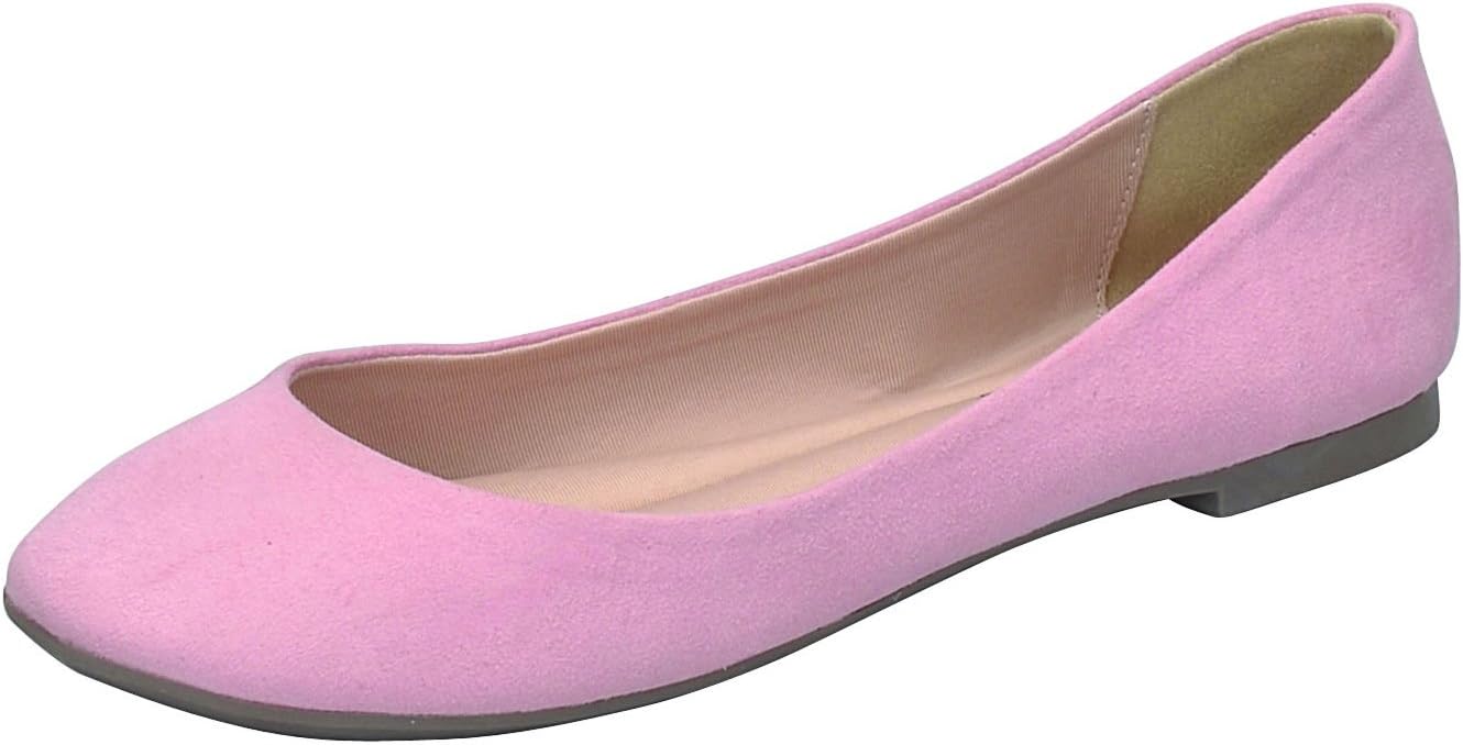 pink pointed toe flats