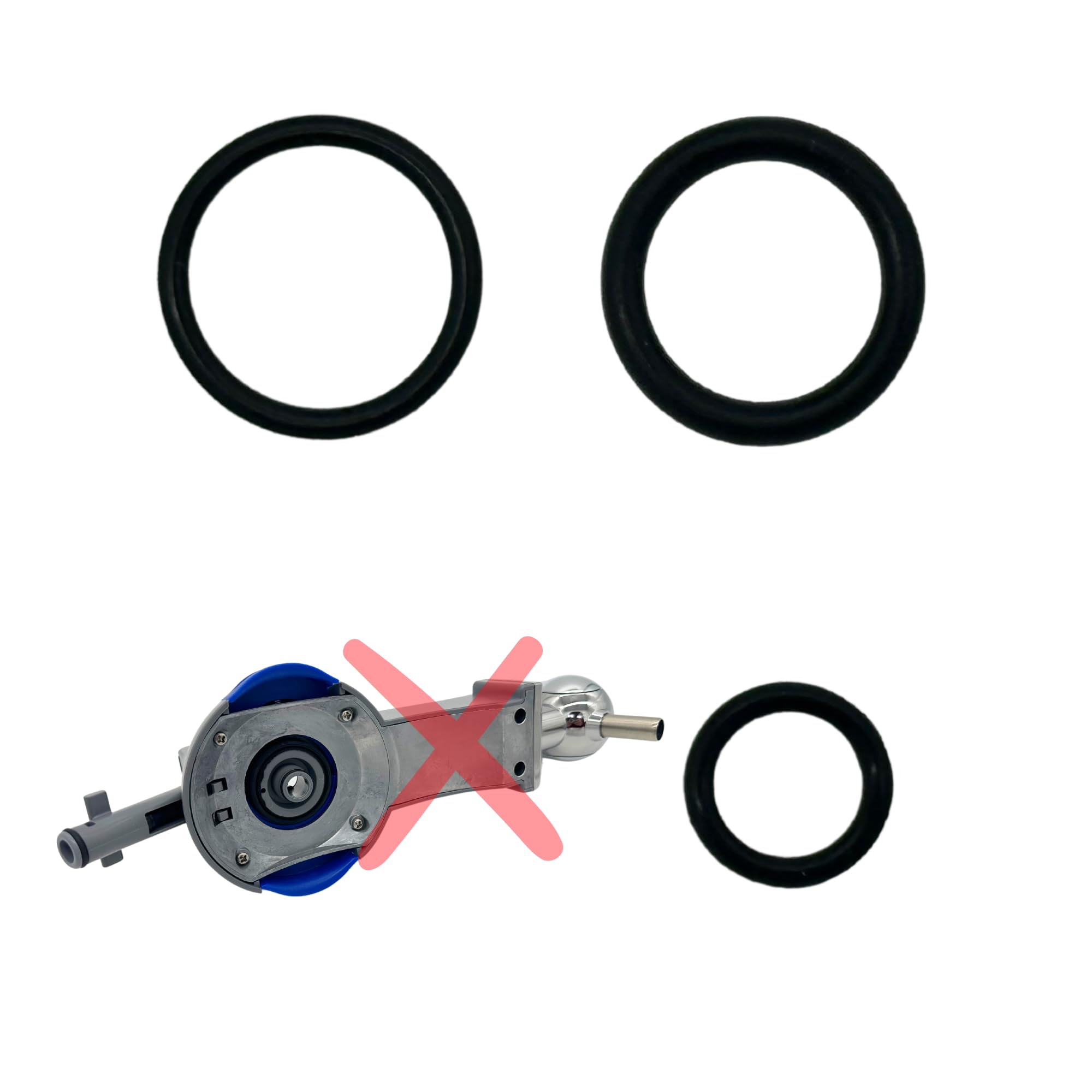 KinnyHome twin pack 3-Piece O'Ring Set for Philips Perfect Draft Machines - Rubber Seals Compatible With HD3600, HD3620, HD3720 - Includes Tap, Keg, and Handle Seals