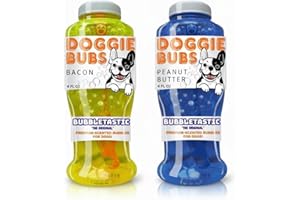 Bubbletastic Dog Bubbles, 8 oz Total, Bacon and Peanut Butter Scented, Set of 2
