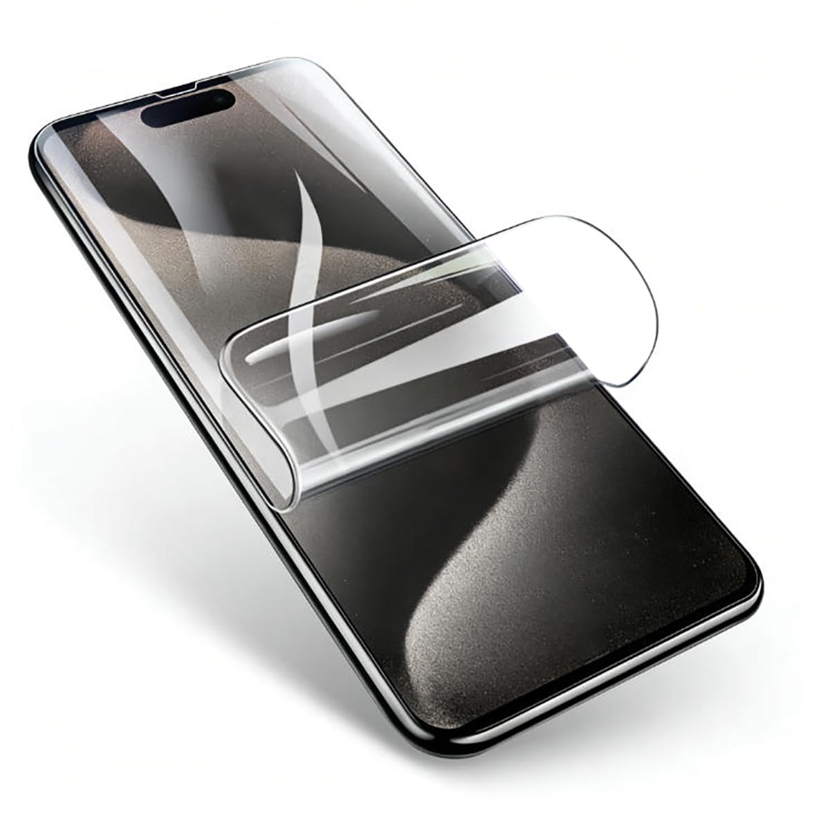 LXEEOLX [2 Pack] High Definition Hydrogel Screen Protector for iPhone 15 Pro 5G, Upgraded High Sensitivity Non-breakable Flexible TPU Screen Protector [Anti-scratch](No Tempered Glass)