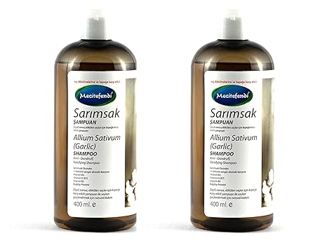 Mecitefendi Knoblauch Shampoo 400ml, Spitze gegen Haarausfall (2er Sparpackung)
