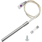 Kyuionty Hot Rod Igniter Kit Replacement with Fuse, 120V 200W | Compatible with Pit Boss Traeger Camp Chef, 3-5 Min Pellet Ignition, 24" Wire Lead, Replaces 70112 PG24-21