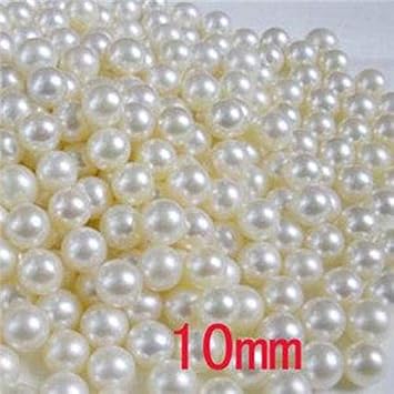 Suvi Creator Loose Round Pearl Beads 10mm Moti Artificial For