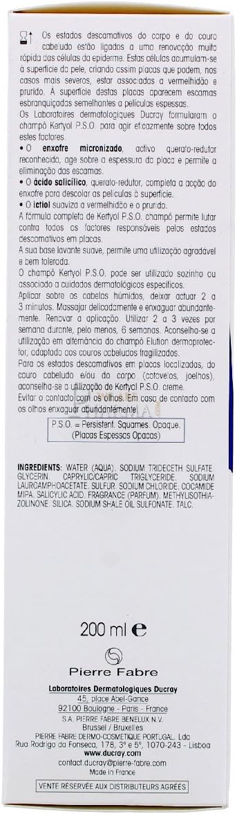 Ducray Kertyol PSO Anti-dandruff Shampoo for Dander 200 ml, 200 ml (Pack of 1) - Image 4