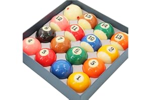 CUEELF Billiard Ball Set 2-1/4 Inch 16 Balls for Pool Tables Professional Pool Balls