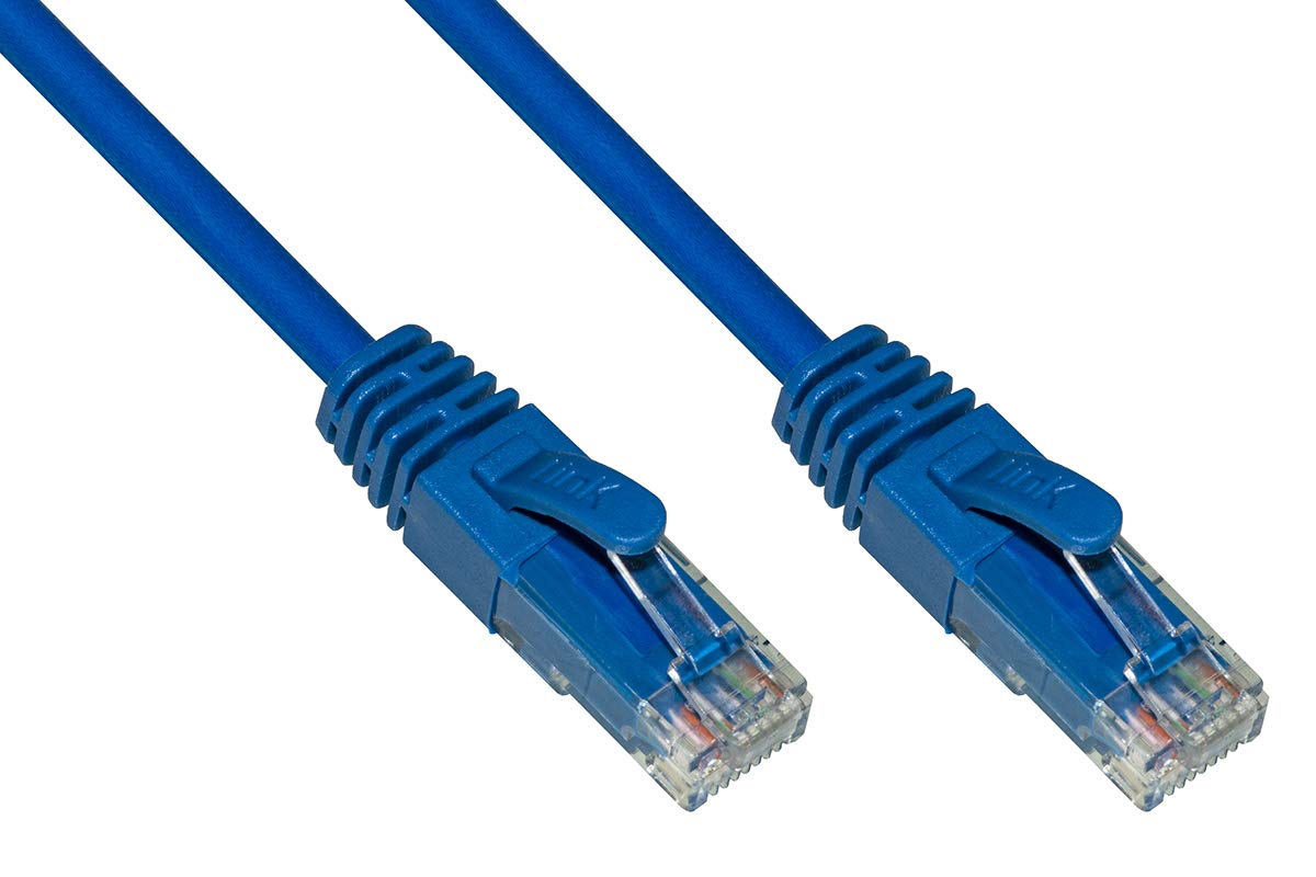 LINK LK6AU150B Network Cable Category 6A Unshielded Utp Awg24 Blue Color Halogenfree Mt 15