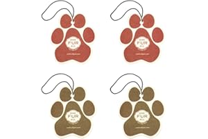 One Fur All Pet House Car Air Freshener - Fall Mix Pack of 4 - Non-toxic Car Air Freshener - Pet-Friendly Air Freshener For Small Spaces & Car - Hanging Odor Eliminating Air Freshener