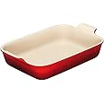 Le Creuset Stoneware Heritage Rectangular Dish, 4 qt. (12" x 9"), Cerise
