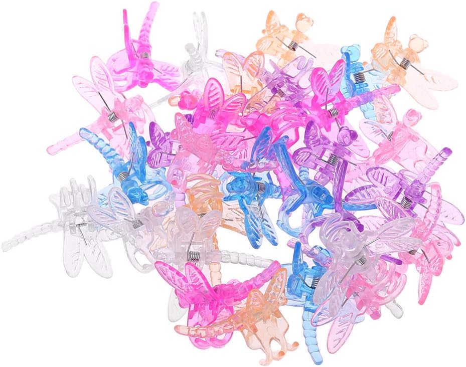 shaoyanger 30Pcs Dragonfly Orchid Clips Orchid Grower Support Cute Garden Plant Flower Vine Support Clips