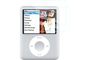 UYRUREL Screen Protector for iPod Nano 3rd Music Player, High-definition Scratch Resistant Film,HD Clear, Bubble Free with Easy Installation Kit, 2 Pack.