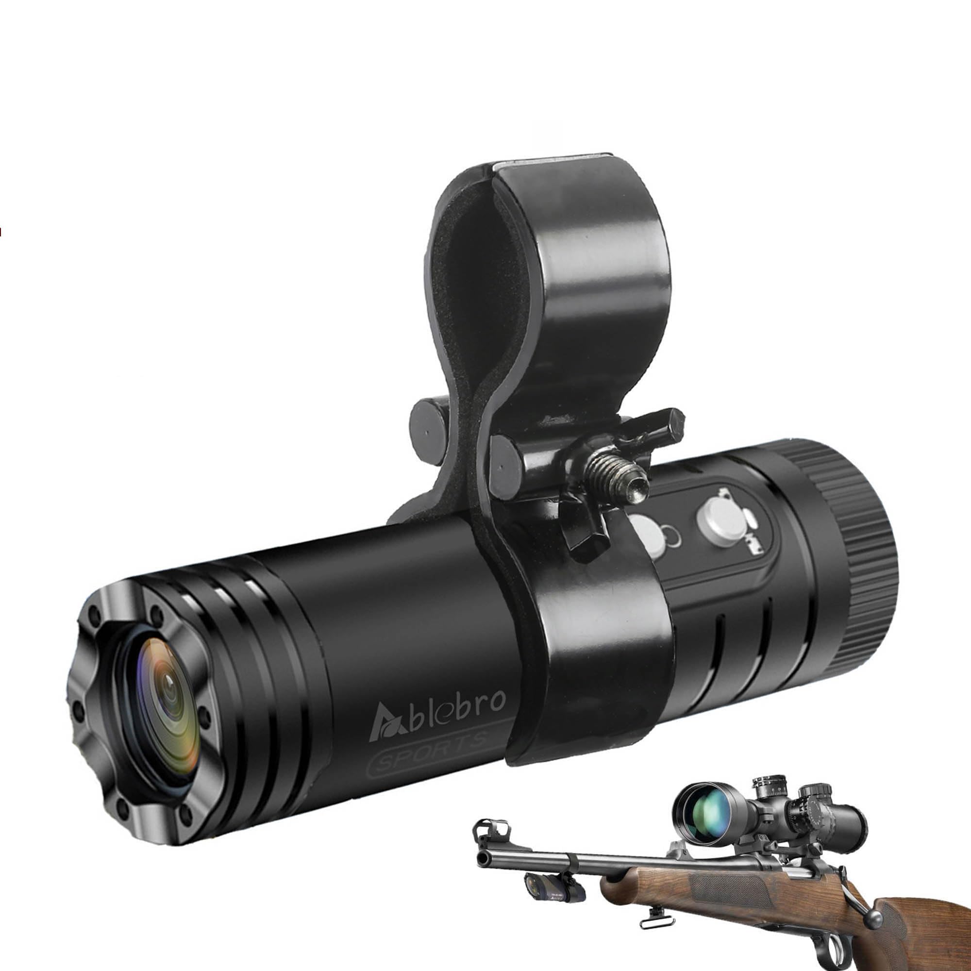Photo 1 of ABLEBRO 4K Shotgun Camera, Hunting With Red Cross WiFi & APP Function Gun Sport Helmet Camera