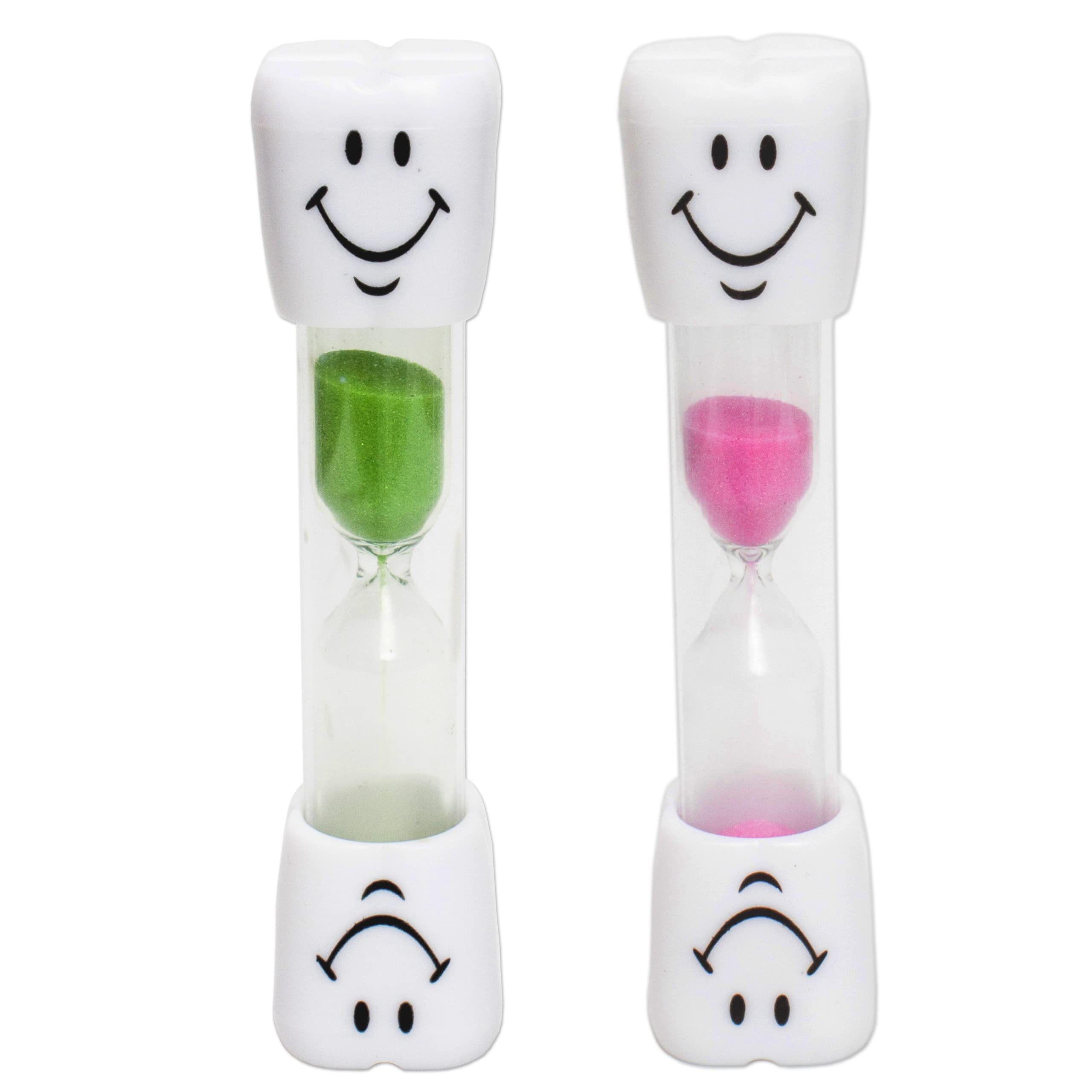 Smile Sand Egg Timer - 2 minute Timer (Set of 2) (Pink and Green) — image 1