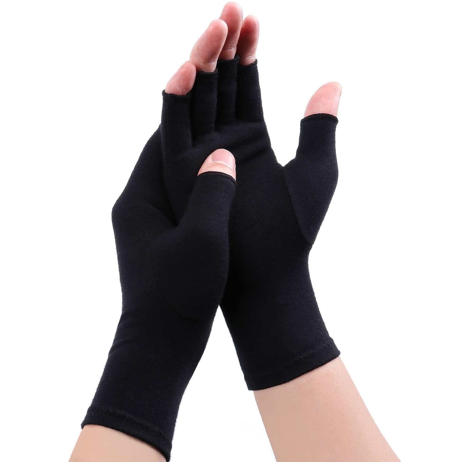 Fingerless Gloves For Women Men – Breathable Soft Cotton Half Finger Glove Spandex Blend, Comfortable Fit, Moisture-Wicking, Ideal for Sports Working
