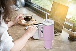 YOUEXPERT 40 oz Tumbler with Handle and Straw