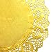 Heeler 40 Pcs Gold Lace Paper Doilies Gold Foil Oval Paper Doilies Cake Packaging Golden Paper Mat Doily 11.5 Inch