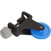 Eisco Low Friction Force Table Clamp, 2" Pulley, 1.25" Max Opening, Grey | Ball-Bearing Tabletop Pulley for Force-Table Labs, Hand Knob for Fast Setup Changes, Student STEM Physics Demonstrations