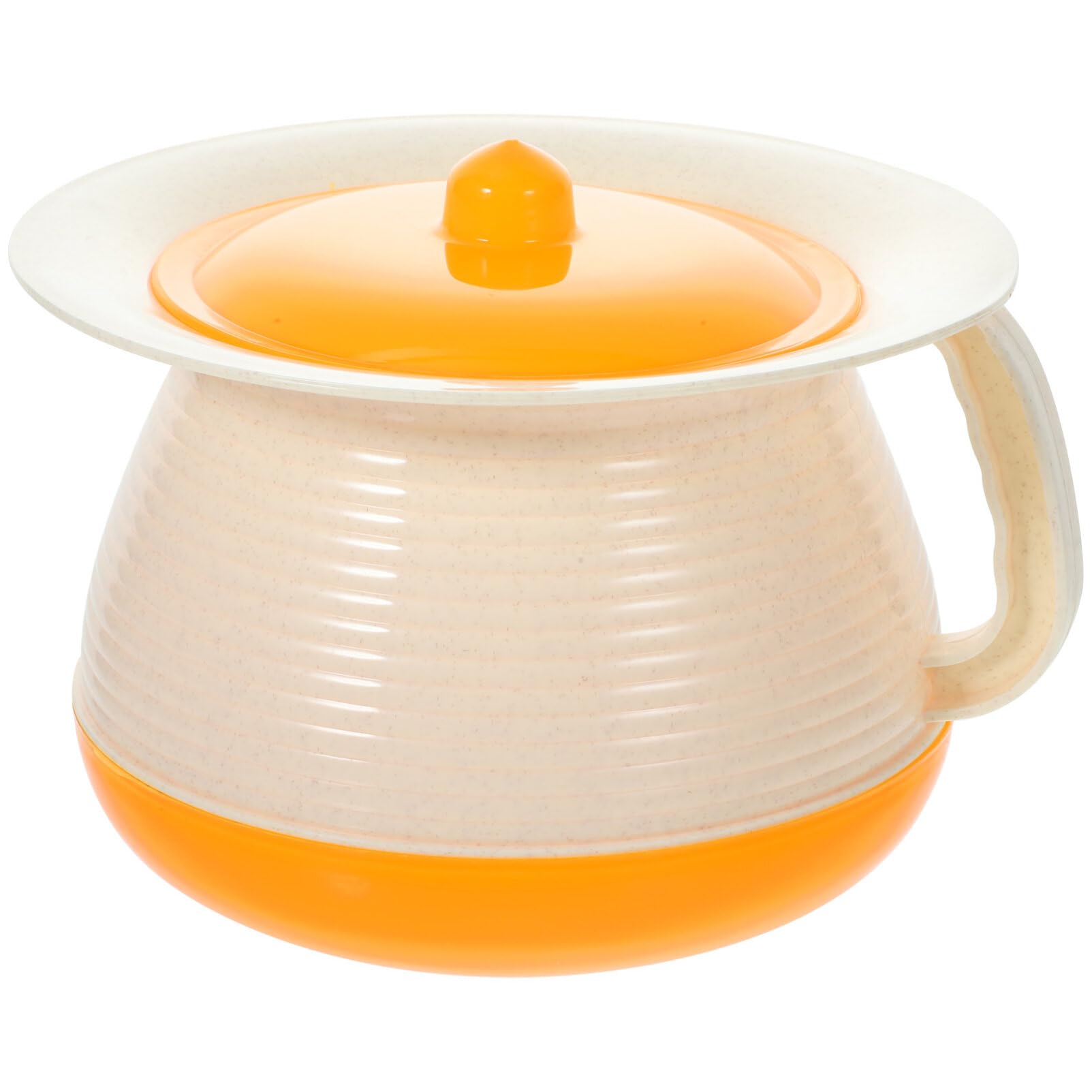 TOPBATHY Portable Urinal Potty with Lid for Adults and Children Lightweight Plastic Chamber Pot for Bedroom and Travel Sealed Urine Pot for Elderly Pregnant Women