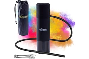 ROSLHG Car Hookah,Hookah Set Portable Black Cup Hookah,Portable Hookah for Travel, Hookah set with Everything,Easy Assemble & Storage Hookah Set with Portable Bag.