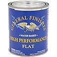 General Finishes High Performance Water Based Topcoat, 1 Pint, Flat