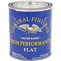General Finishes High Performance Water Based Topcoat, 1 Pint, Flat