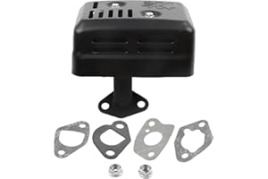 Lawn Mower Muffler Kit for For Honda GX160 GX200 GX120 GX140 Engine Exhaust System Replacement 163cc 196cc 212cc with Bolts G