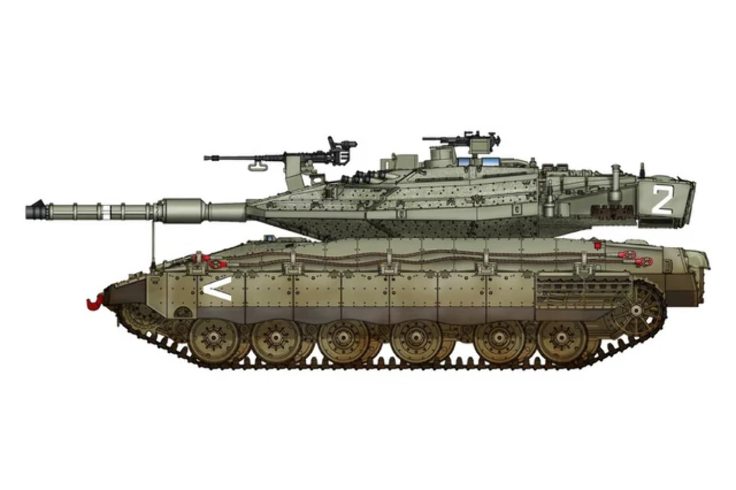 Hobbyboss 82915 "IDF Merkava Mk.IV Plastic Model Kit, 1:72 Scale