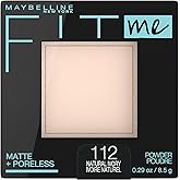 Maybelline New York Fit Me Matte + Poreless Pressed Face Powder Makeup, Natural Ivory, 0.28 Ounce, Pack of 1
