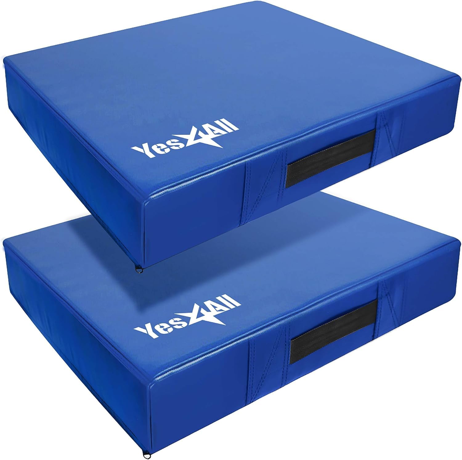 Yes4All 6 Inches Silencer Drop Pads/Weightlifting Drop Pads - Blue Image