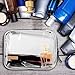 BBTO 3 Pieces PVC Travel Toiletry Bag Cosmetic Bags Organizers Makeup Bags with Zipper for Men's Women's Travel Toiletry Kit, Clear