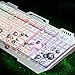 KINGEAR Ergonomic Multimedia 7 Colorful Rainbow with Smart LED Backlight Wired Gaming Keyboard with Mouse