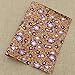 CHZIMADE A4 Flower Printed Soft Cork Fabric DIY Sheet Canvas Back Great for Hair Bows Making Craft 16.5 x11.8 (Purple)