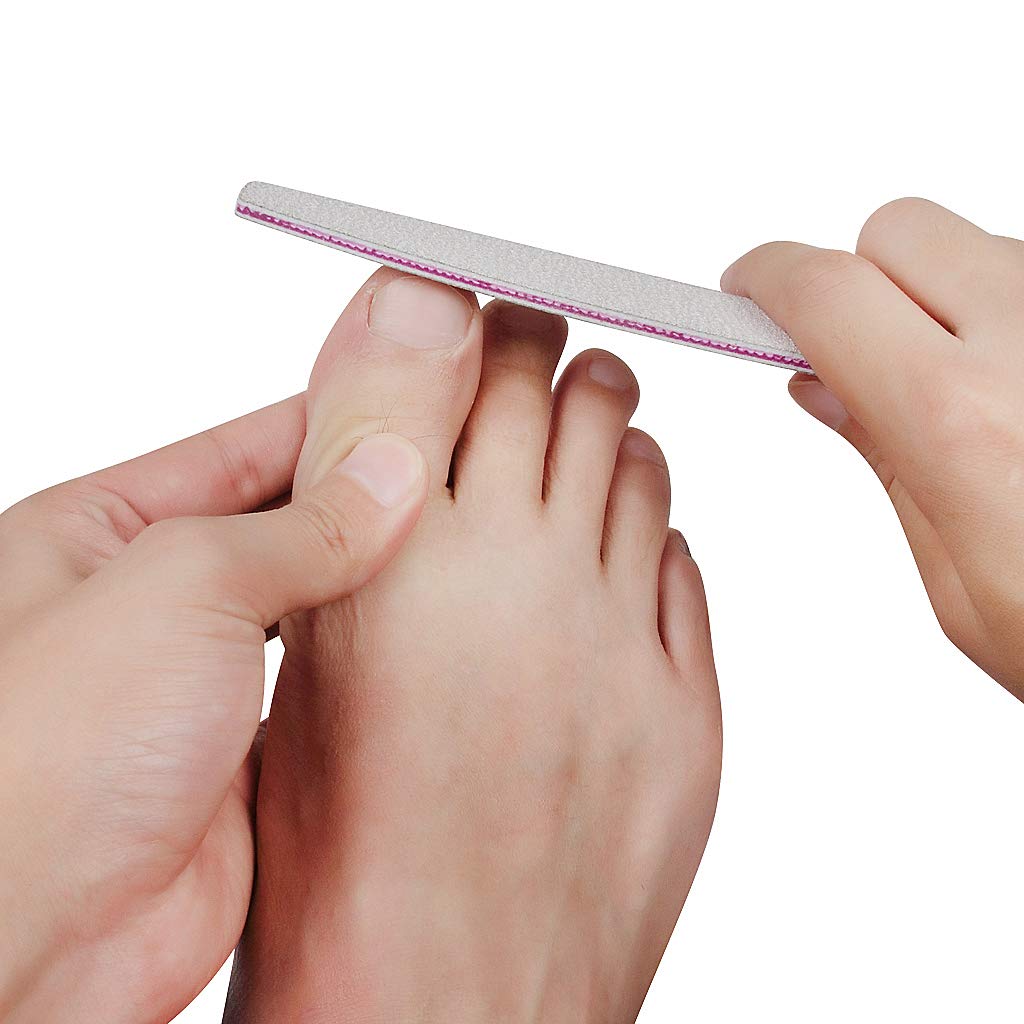 Edealing 12 Pack Professional Nail File Set Double-Sided 100/180 Grit Emery Board Manicure Tools For Nail Grooming and Styling : Beauty