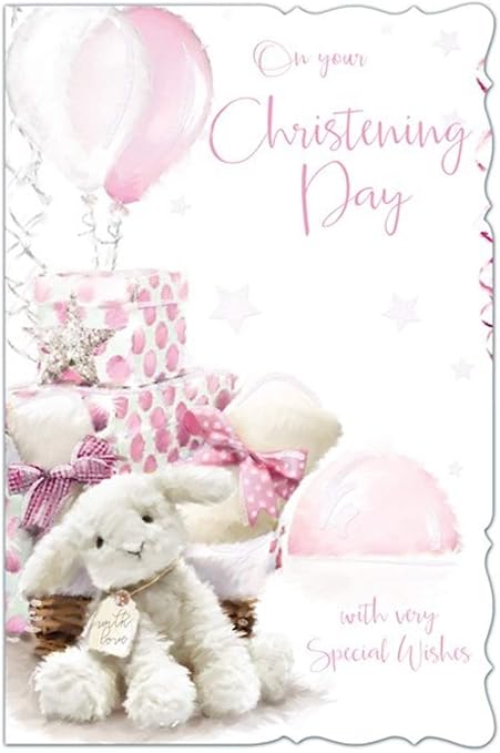 Biglietto Di Auguri Per Il Battesimo Della Bambina Grande 17 X 24 Cm Con Auguri Molto Speciali Amazon It Cancelleria E Prodotti Per Ufficio