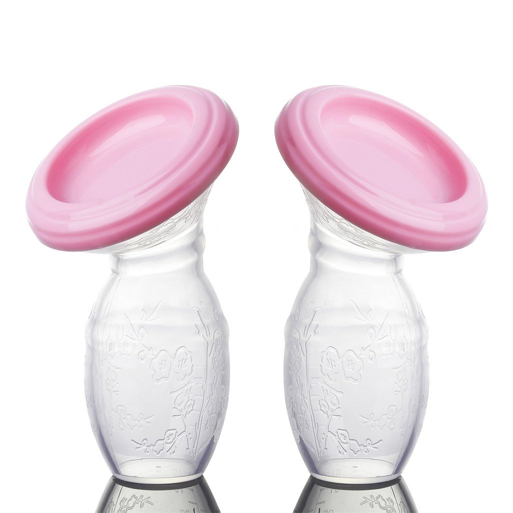 Ruiqas 2 Stück Brustschalen Silikon - Muttermilch Sammler Mit Aufbewahrungsbox