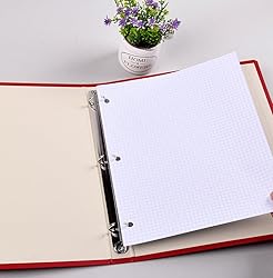 KAISA Graph Paper Filler Paper, 8"x10.5" 4x4