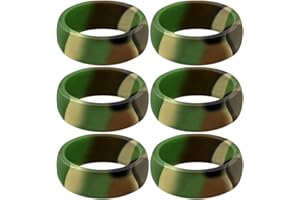 SAYITBANDS Set of six Silicone Rings in Your Choice of Size and Color