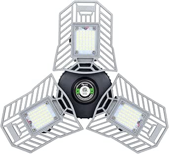 Luces de garaje LED deformables luces de techo LED de 60 W 6000 lúmenes